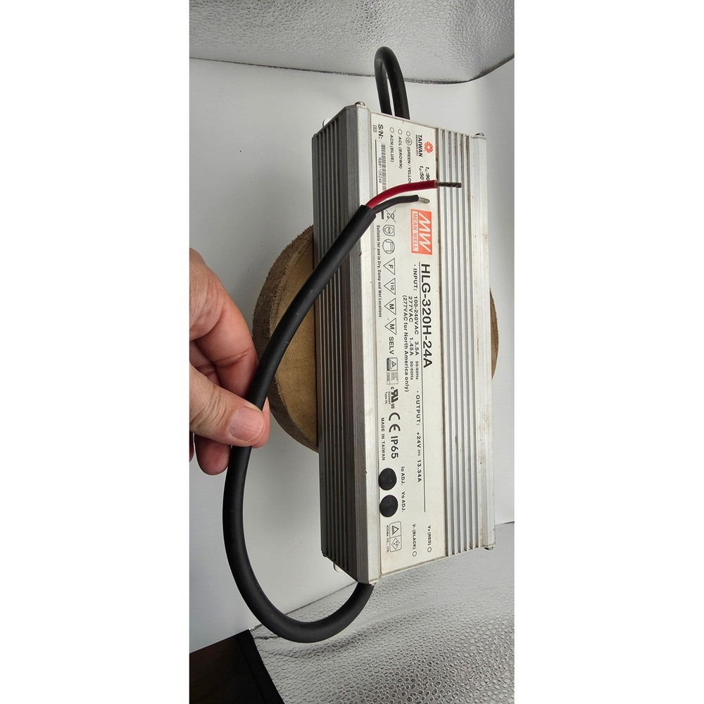 Mean Well HLG-320H-24A LED Driver 24V 13.34A 320W Power Supply IP65 Silver - Picture 2 of 5